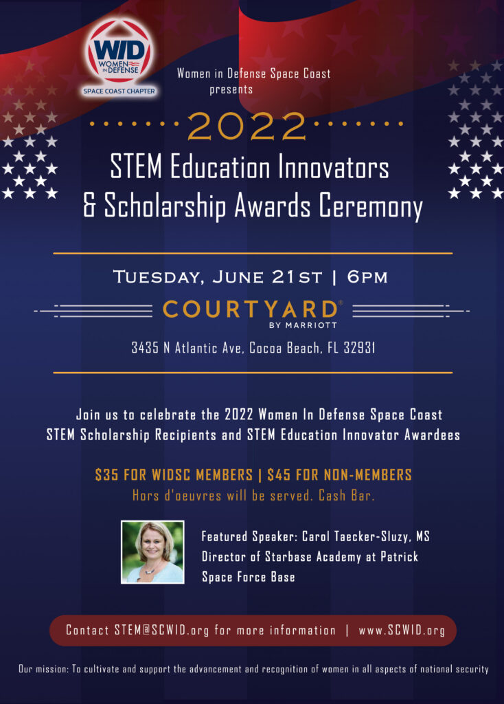 WID STEM Education INnovators and Scholarship Awards Ceremony flyer.