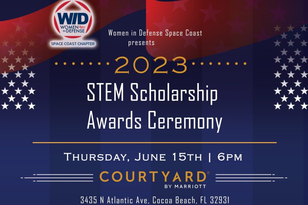 STEM Scholarship awards ceremony 2023 with the date, location and sponsor listed.
