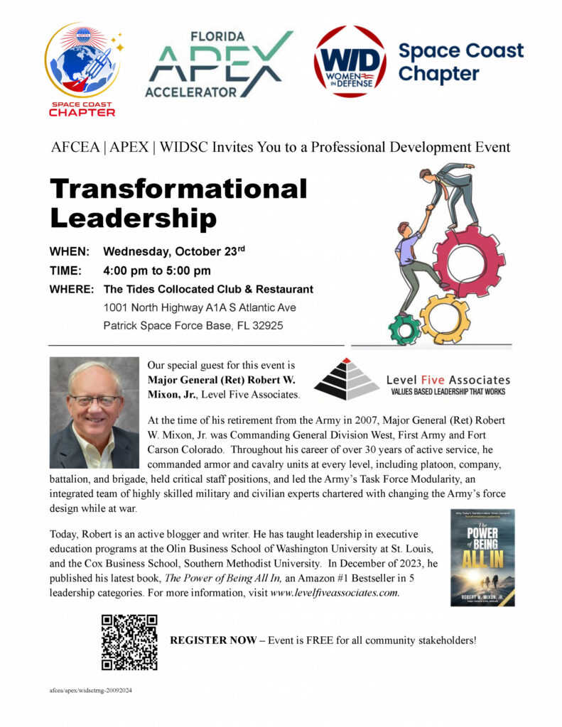 WID Space Coast Chapter: Transformational Leadership on October 23