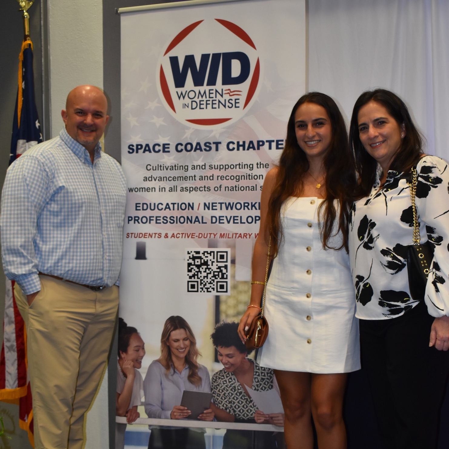 Members of the WID Space Coast chapter pose at the annual scholarship dinner